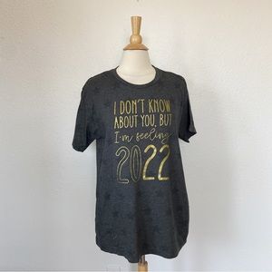 Grey Short Sleeve 2022 NYE T-Shirt